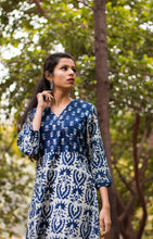 Load image into Gallery viewer, Tree Indigo Hand Block Printed Cotton Set