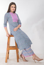 Load image into Gallery viewer, RUH_Mauve Gotta Patti Palazzo Set