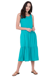 RUH_Green Double Layer Dress