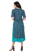 Load image into Gallery viewer, RUH_Green Double Layer Dress