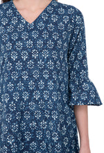 Load image into Gallery viewer, RUH_Indigo Bell Sleeves Dress