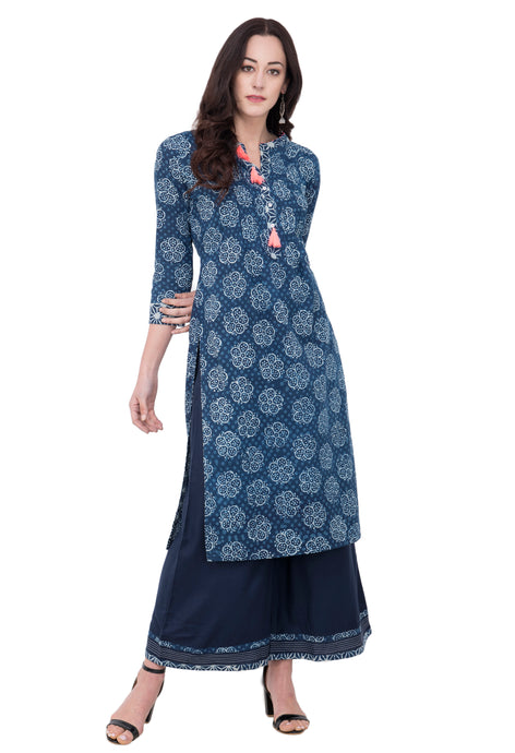 RUH_Indigo Misty Morning Kurta