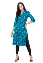 Load image into Gallery viewer, RUH_Ferozi Printed Cotton Kurta