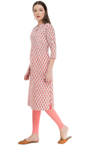 Ruh_ Pink Sequence white cotton kurta