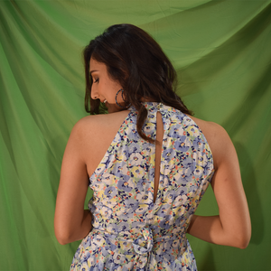 Halter Neck Cotton Dress